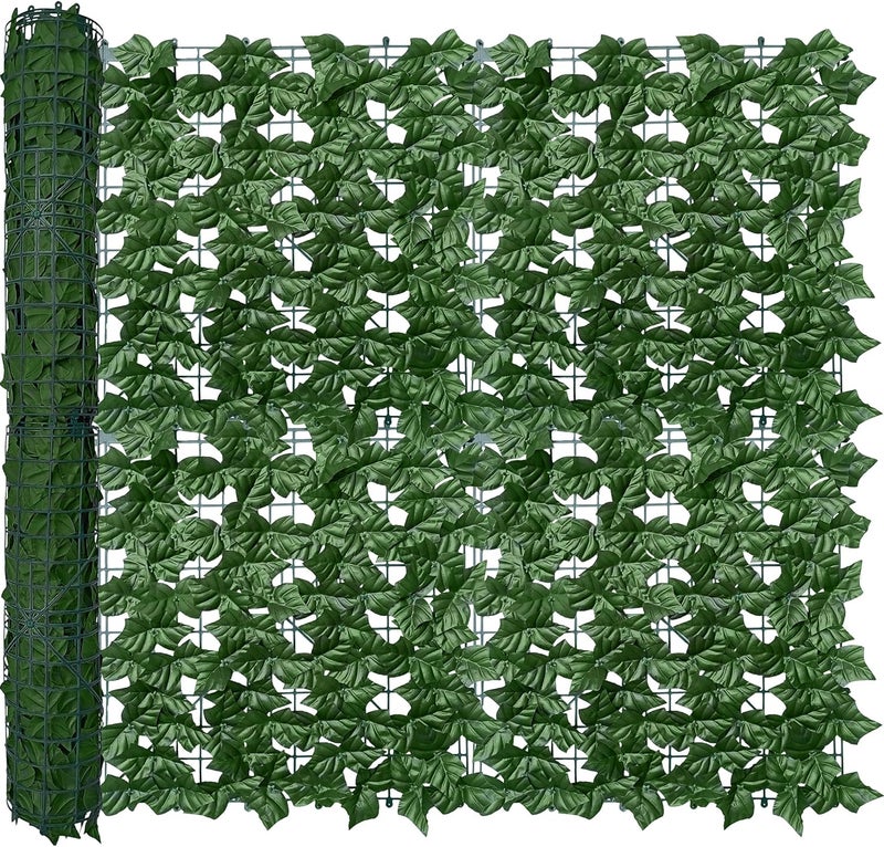 ODTORY Artificial Ivy Privacy Fence Wall Screen,40X120 in UV-Anti Faux Greenery Backdrop Ivy Vine Leaf Hedges Fence Panels for Patio, Balcony, Garden, Backyard Indoor Outdoor Green Wall Decor - Image 1